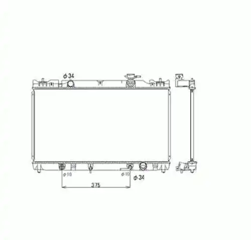 Радиатор кондиционера (конденсатор) NRF 53587