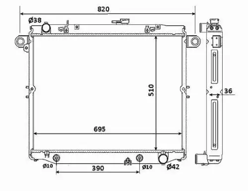 Радиатор кондиционера (конденсатор) NRF 53919