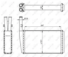 Радиатор кондиционера (конденсатор) NRF 54266