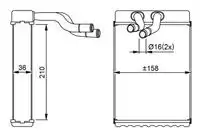 Радиатор кондиционера (конденсатор) NRF 54289