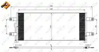 Радиатор кондиционера (конденсатор) NRF 350075
