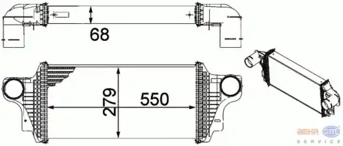 Интеркулер HELLA 8ML376754621