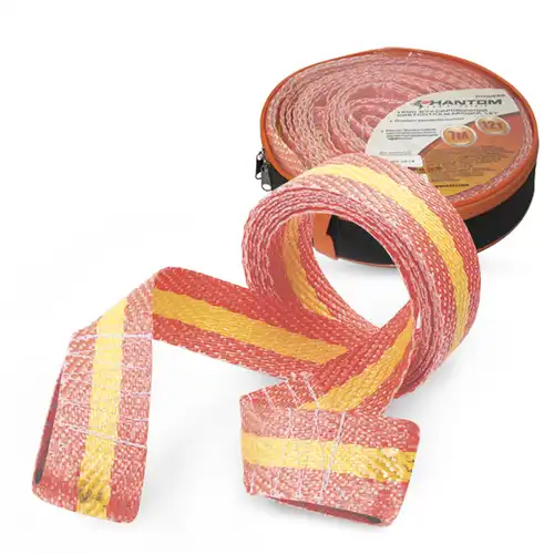 Трос буксировочный PHANTOM 5038 ленточный , скоба/скоба , 12 т.,