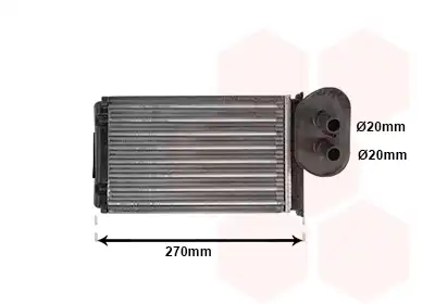 Радиатор печки VAN WEZEL 58006296