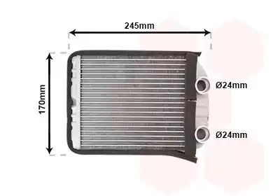 Радиатор печки VAN WEZEL 37006315
