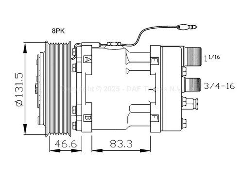 компрессор кондиционера Volv 1530133 TRP