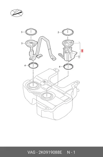 FUEL PUMP KIT 2K0919088E VAG