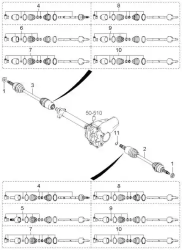 ПРИВОД ЛЕВЫЙ 495003E000 HYUNDAI