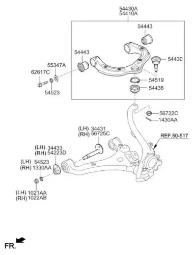 Сайлентблок 544802J100 HYUNDAI