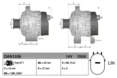 Генератор DENSO DAN1308