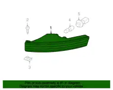 Указатель поворота 3C0953042 VAG