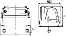 Фонарь габаритный HELLA 2KA 012 271-237