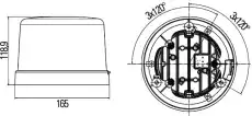Маячок проблесковый 2RL 011 484-001 HELLA