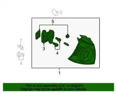 Фонарь задний VAG 1K6945096AD