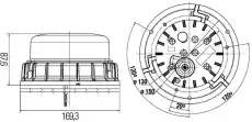 Проблесковый маячок 2XD 011 557-121 HELLA