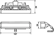 Проблесковый маячок 2XD 012 160-811 HELLA