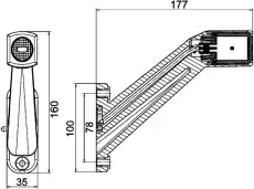 Фонарь габаритный HELLA 2XS 011 744-051