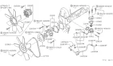 Nissan Помпа Z24 c муфтой 21010-N5828