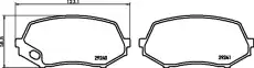 Тормозные колодки дисковые передняя ось HELLA 8DB 355 005-591