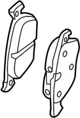 Тормозные колодки дисковые VAG 3Q0698451