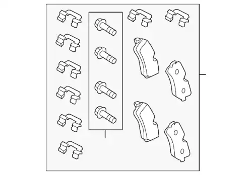 Тормозные колодки дисковые LAND ROVER LR065492