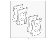 Тормозные колодки дисковые MB 008 420 33 20