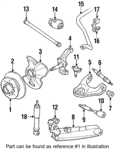Тормозной диск ISUZU 8943810842