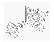 Вентилятор 253802H151 HYUNDAI