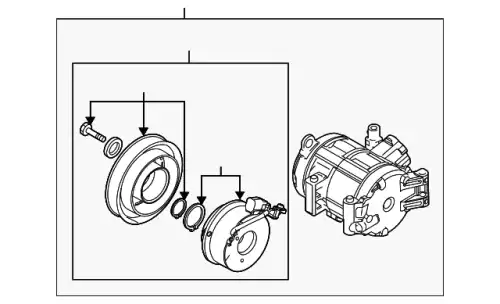 Компрессор кондиционера BBM461450C MAZDA