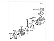 Компрессор кондиционера 977012C600 HYUNDAI