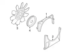 CLUTCH-COOLING FAN, ETC 4L2Z-8A616-AA FORD