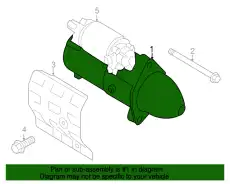 Стартер HYUNDAI / KIA 361003C040