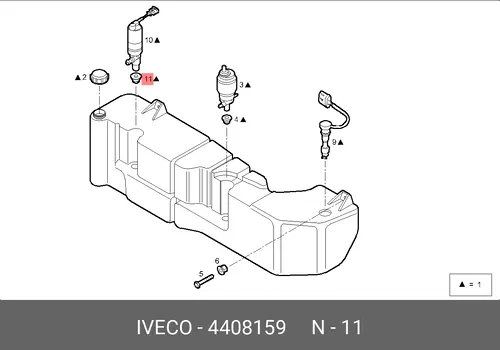 кольцо уплотнительное!\IVECO 4408159