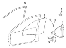 Уплотнитель стекла 825403C000 HYUNDAI