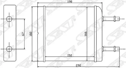 Радиатор печки SAT ST-DW10-395-0