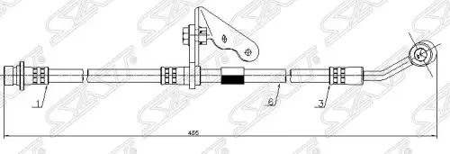 ШЛАНГ ST01465S04J01 (SAT)