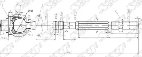 Рулевая тяга SAT ST-45503-39265