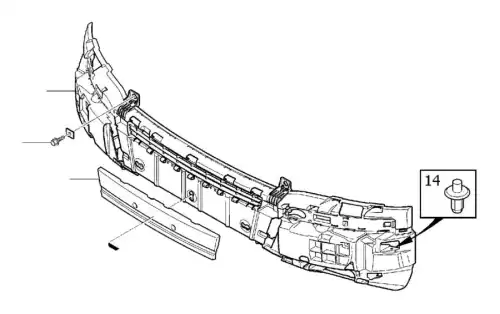Усилитель бампера VOLVO 30698330