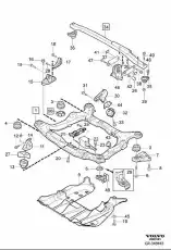  ОПОРА ДВИГАТЕЛЯ ВЕРХНЯЯ 30723146 VOLVO
