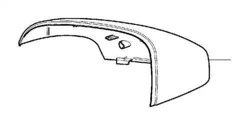  КОЖУХ ЗЕРКАЛА ПРАВОГО 39804850 VOLVO