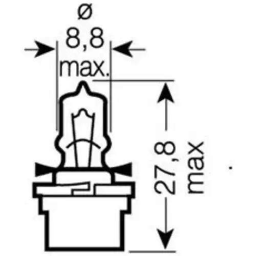Автолампа накаливания B10d OSRAM 64124MF