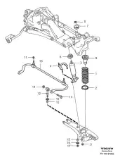 Пружина задней подвески 9203935 VOLVO