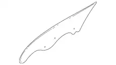 Стекло переднее левое опускное MITSUBISHI ECLIPSE 2D COUPE 2000- MR341909