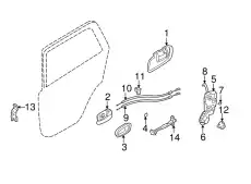 Ручка двери HYUNDAI / KIA 8362026010