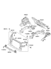 Панель передняя 641011U000 HYUNDAI