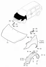 Подкрылок HYUNDAI / KIA 868124D002
