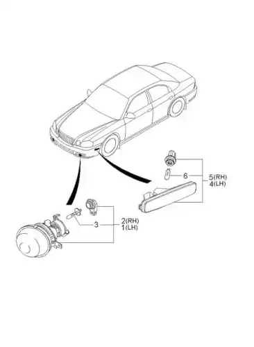 Фара противотуманная HYUNDAI / KIA 922013C100