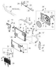 вентилятор радиатора, 90вт / blower assy 253801F380 MOBIS