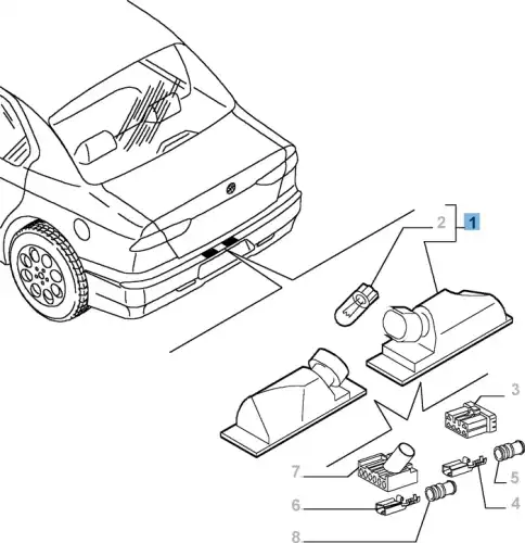 Фонарь задний ALFA ROMEO 46408006