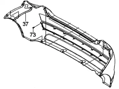 Бампер задний 96808268 CHEVROLET